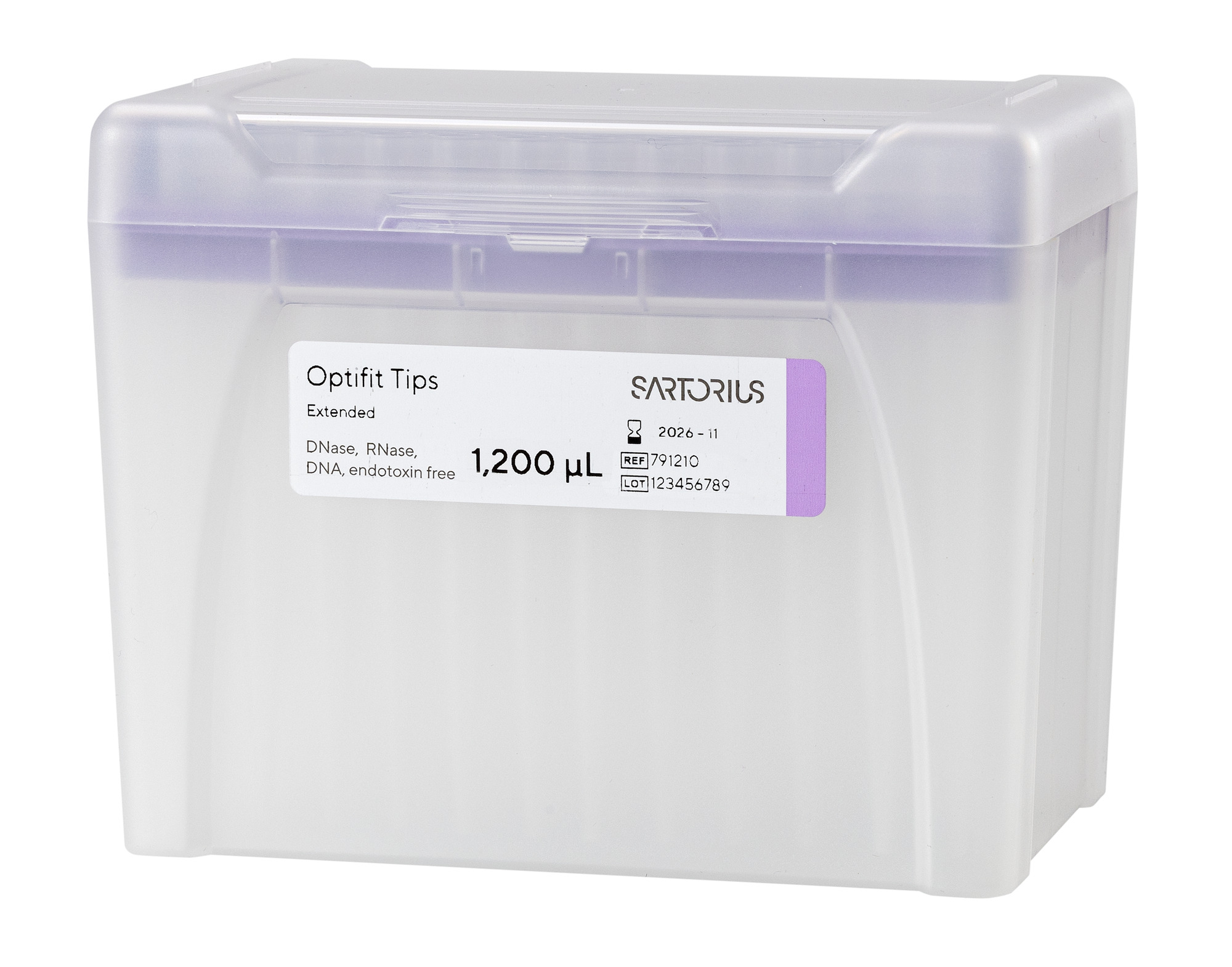 Optifit Non Sterile Extended Pipette Tips, Racked