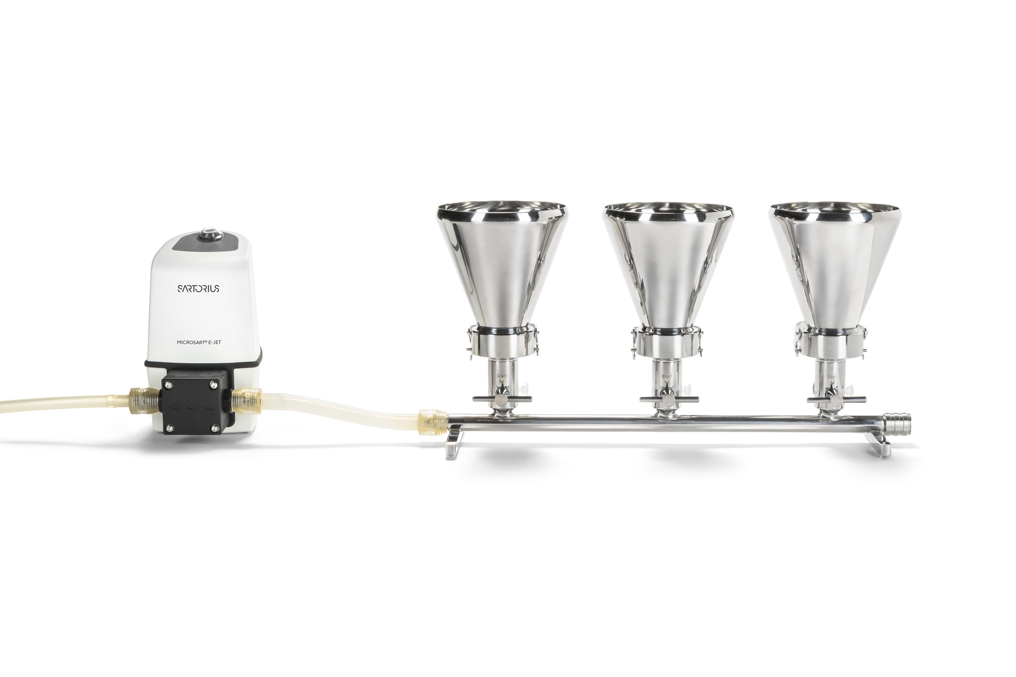 Microsart® Manifold with 500 ml Stainless-Steel Funnels