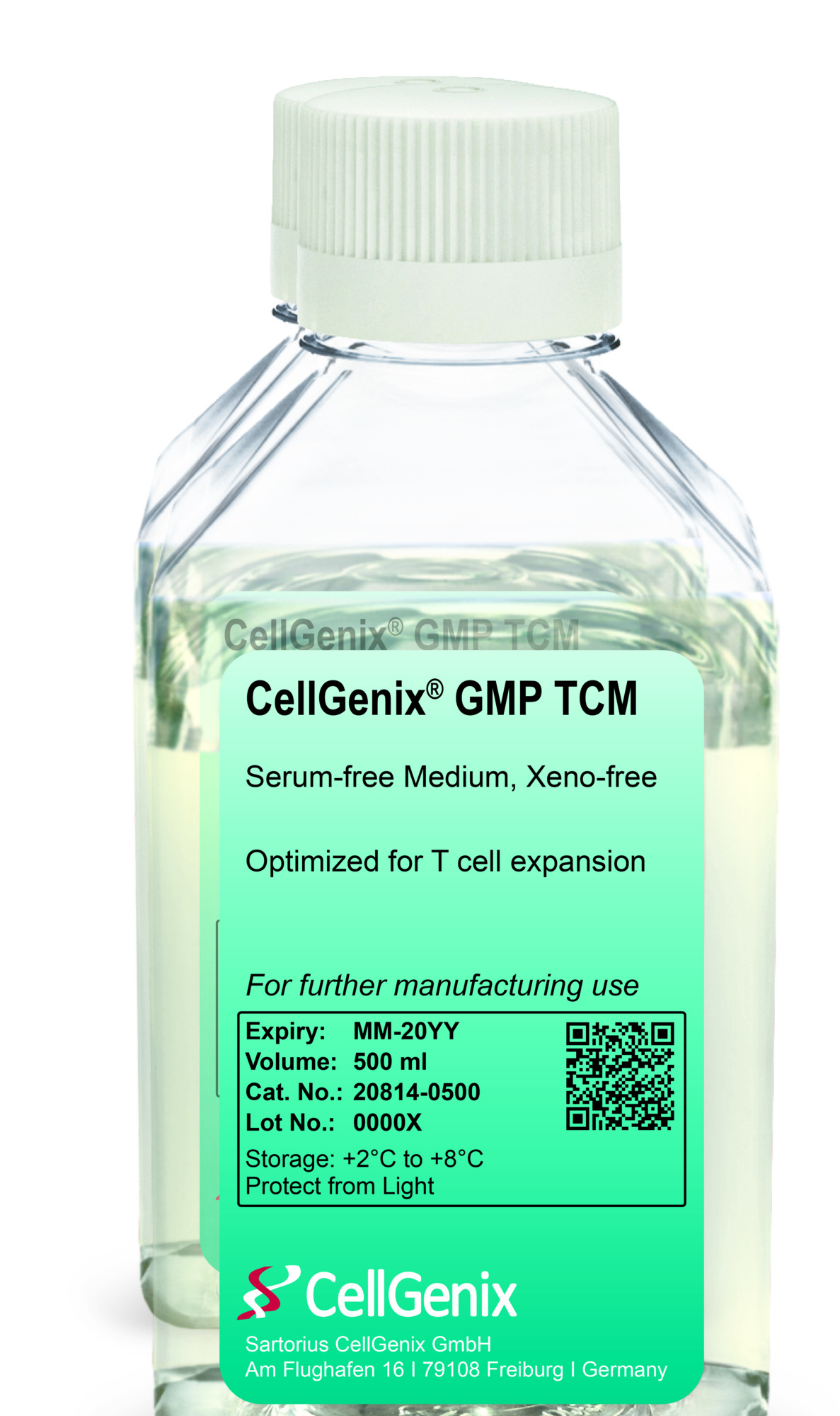 CellGenix® GMP TCM (500 mL Bottle)