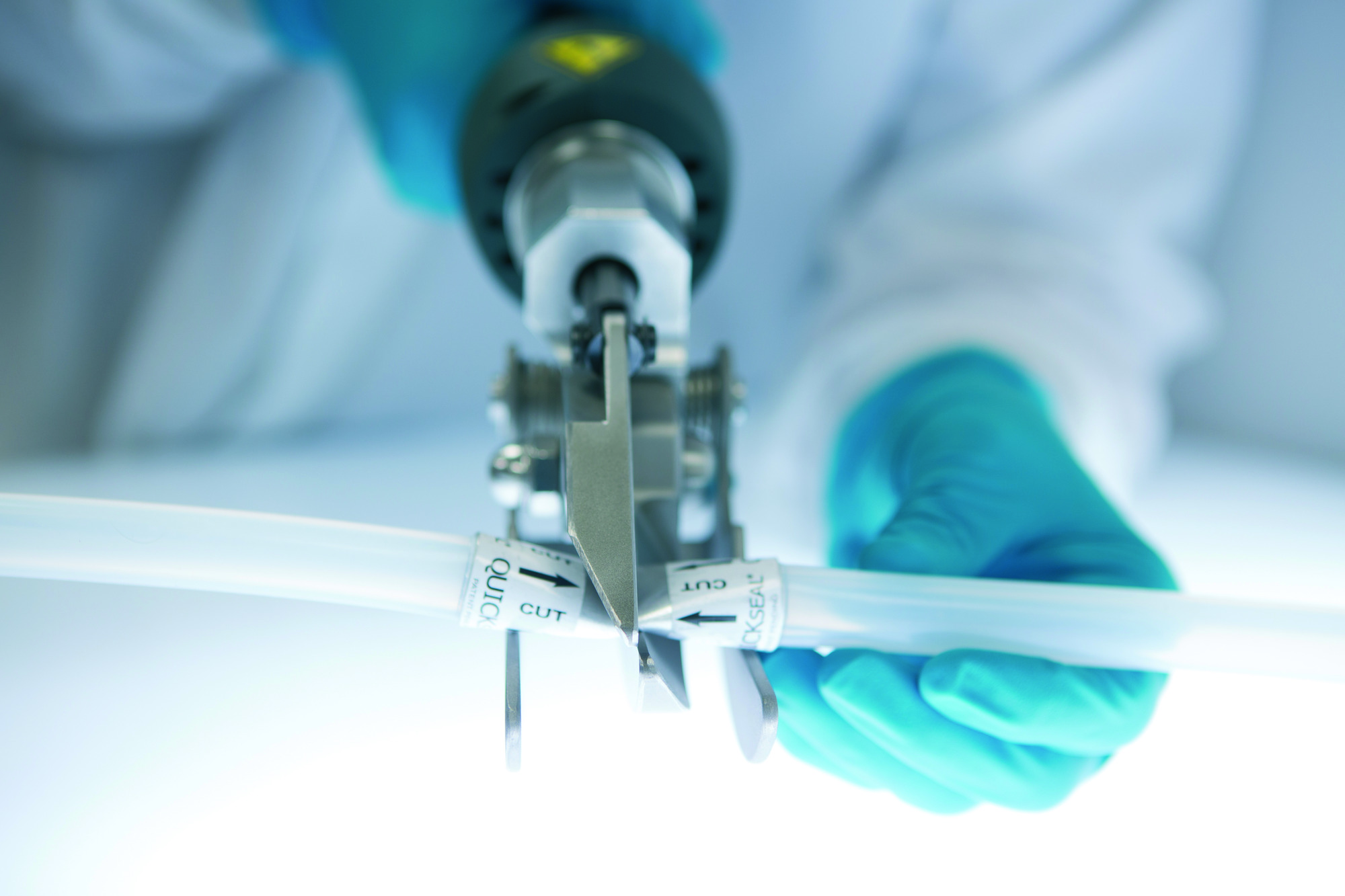 Quickseal® Collar Assembly - 1/4" ID 7/16" OD - Silicone (Liveo™ Pharma 50) - Overall Length Centered 6"