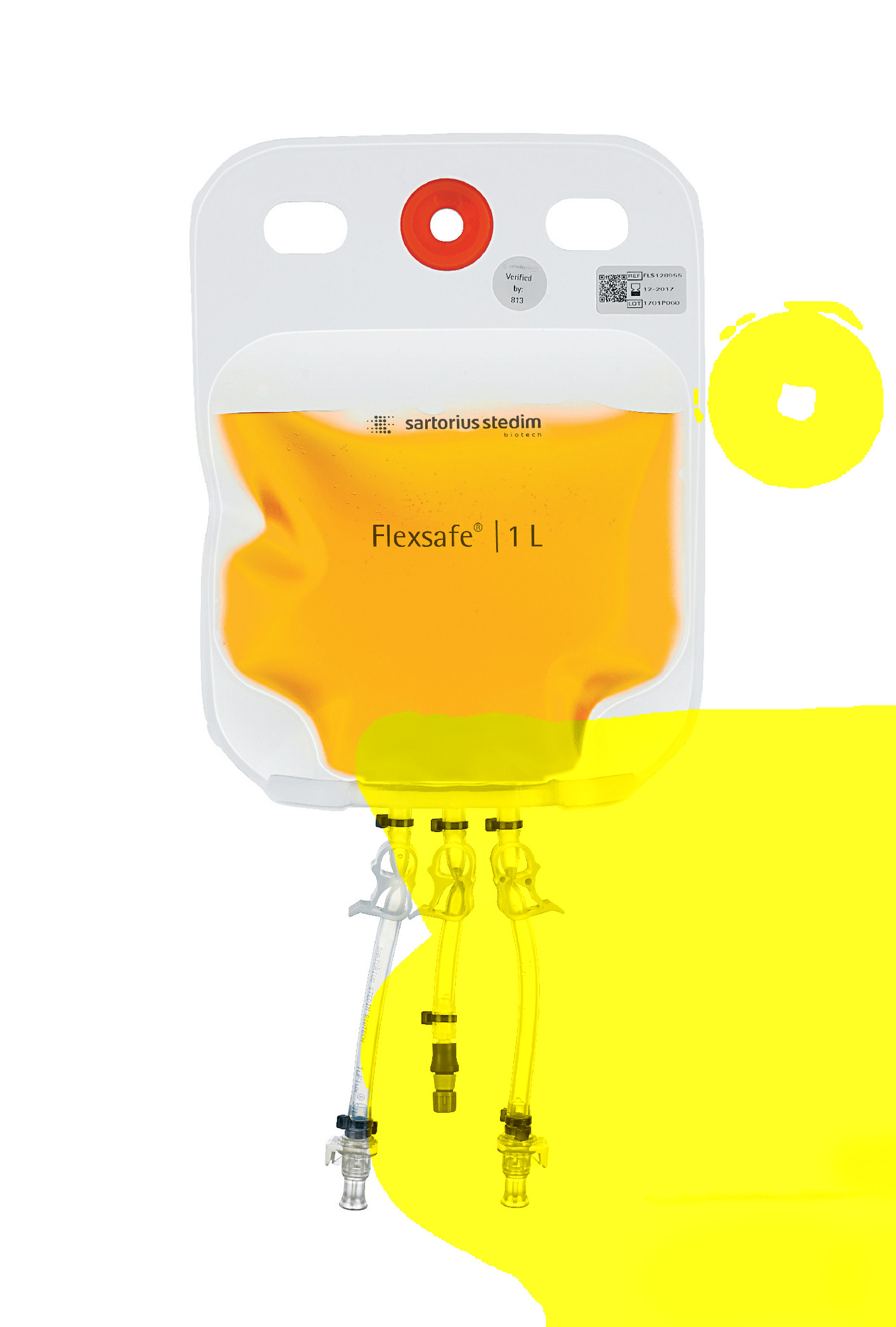 Flexsafe® 2D Bag for Sampling - MPC male - MPC male - 1 L
