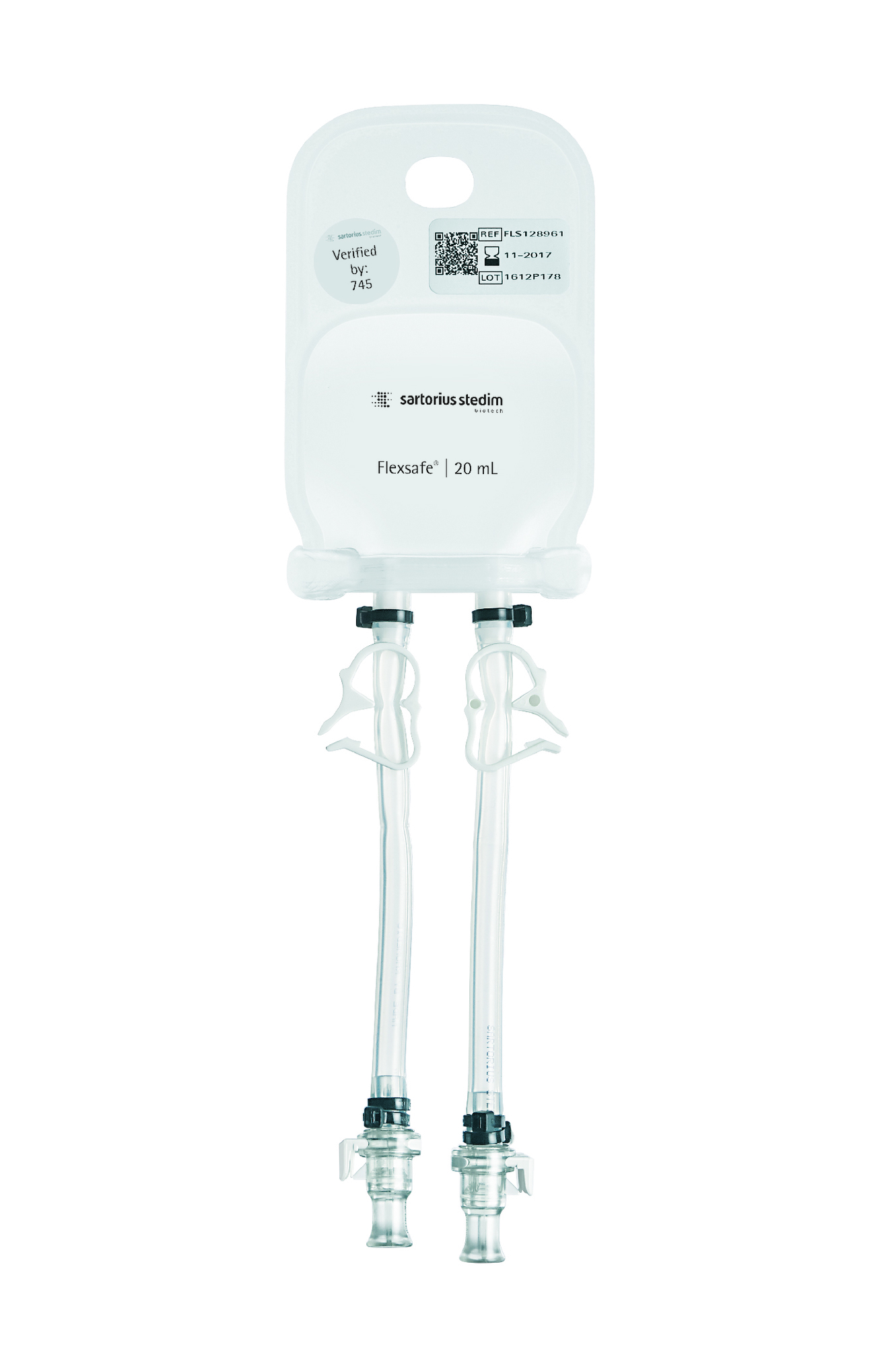 Flexsafe® 2D Bag for Sampling - MPC male - MPC male - 20 mL