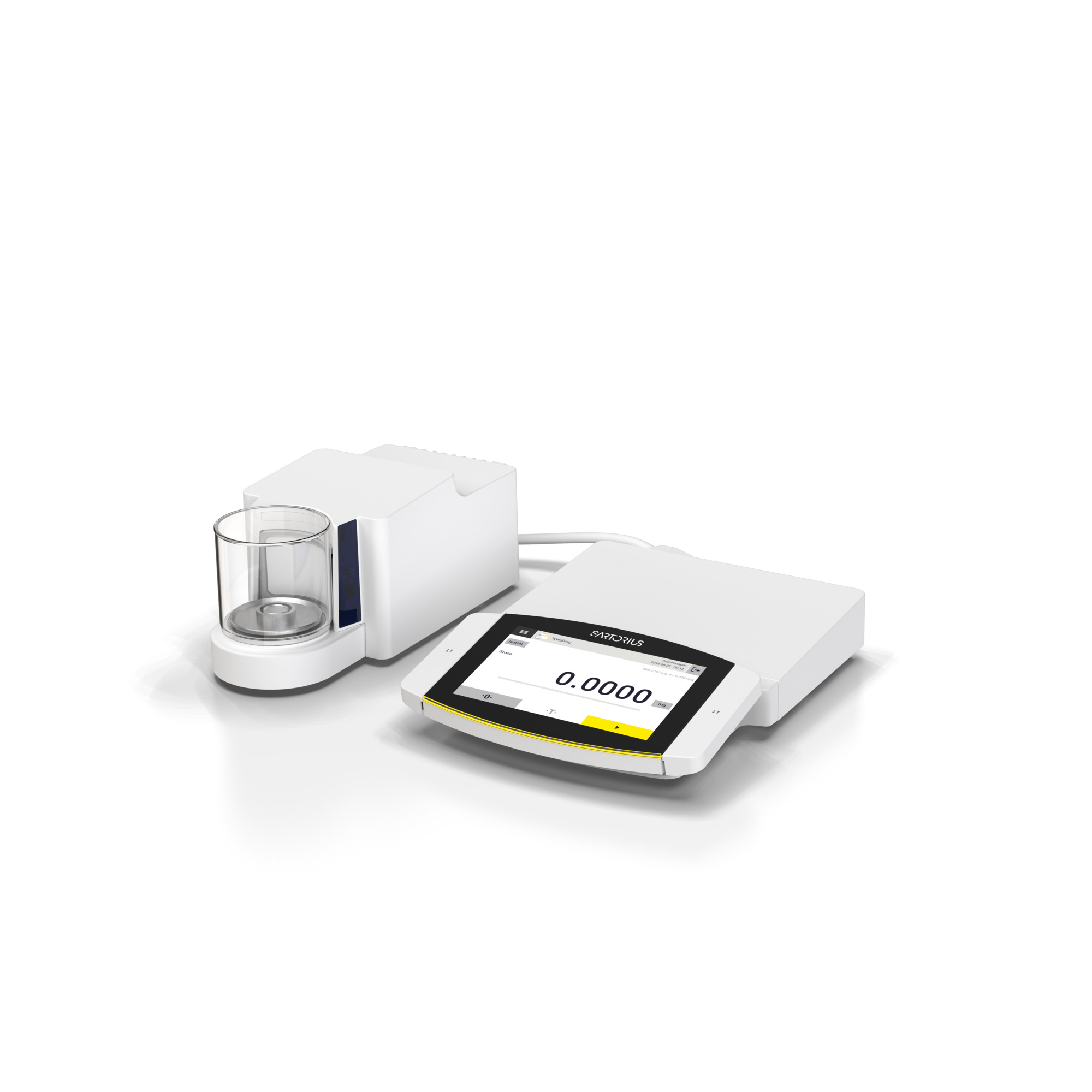 Cubis® II Advanced Ultra Micro Balance with 0.0001 mg Readability, Max load 2.1 g, Automatic Round Glass Draft Shield and QP99 software package