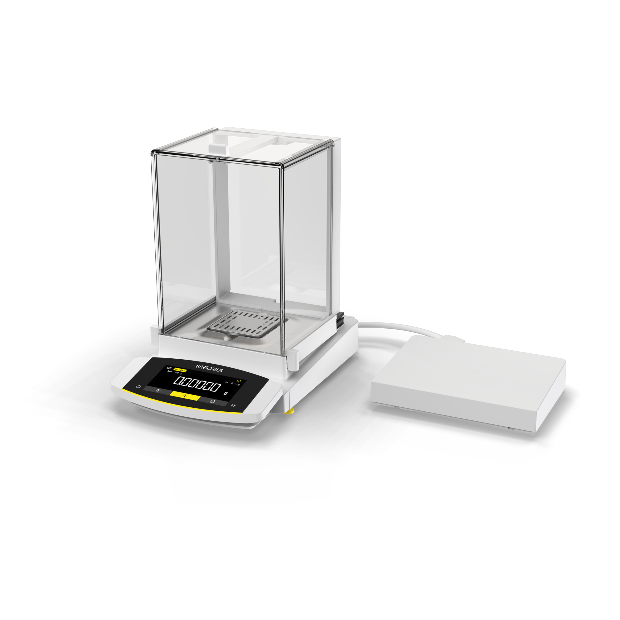 Cubis® II Advanced Semi-Micro Balance with 0.01|0.1 mg readability, max load 60|120 g, manual draft shield and QP99 software package