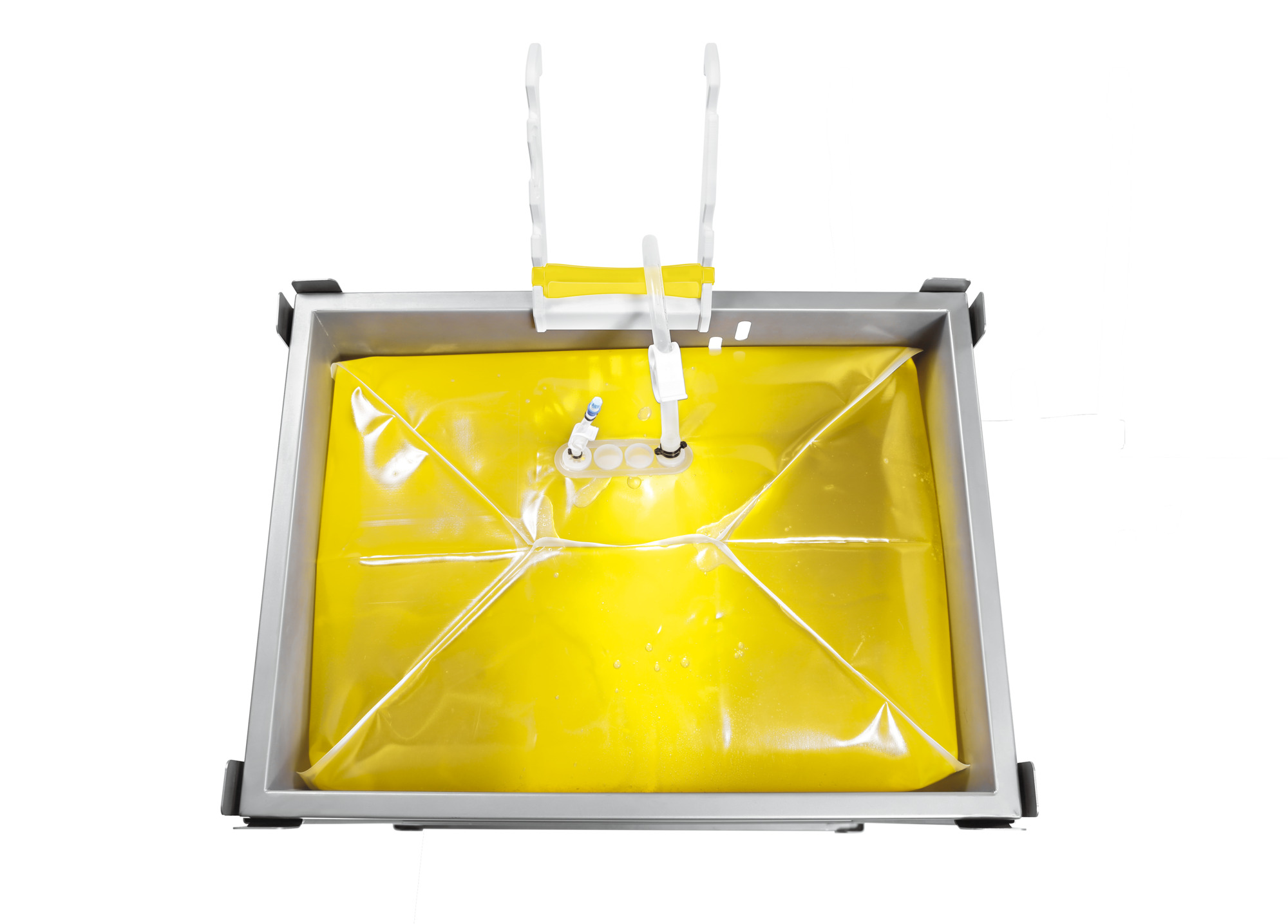 Flexsafe® 3D Bag for Palletank® - 1/2" Opta® - 1/2" Tri-Clamp - 500 L