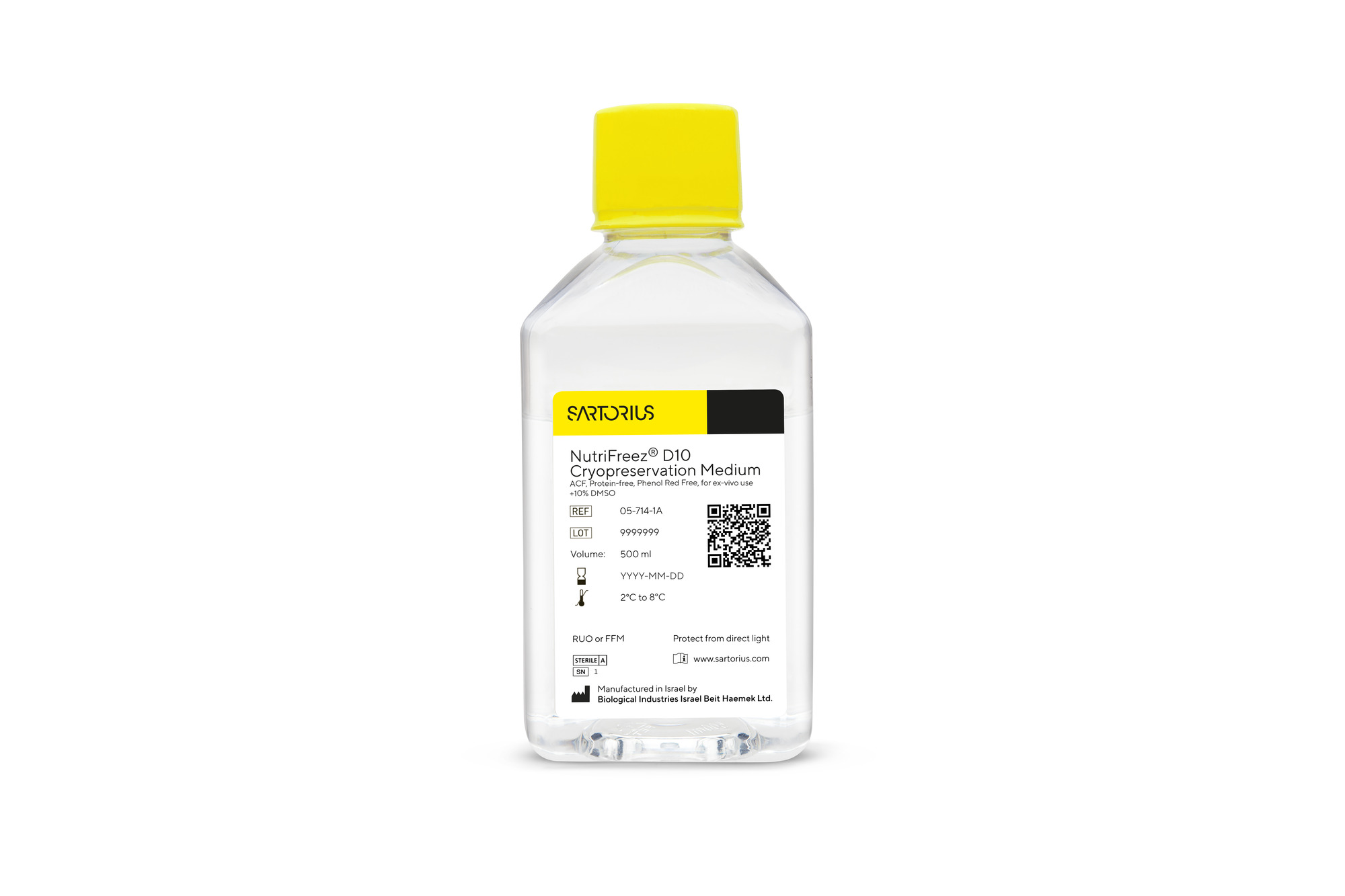 NutriFreez® D10 Cryopreservation Medium without Phenol Red