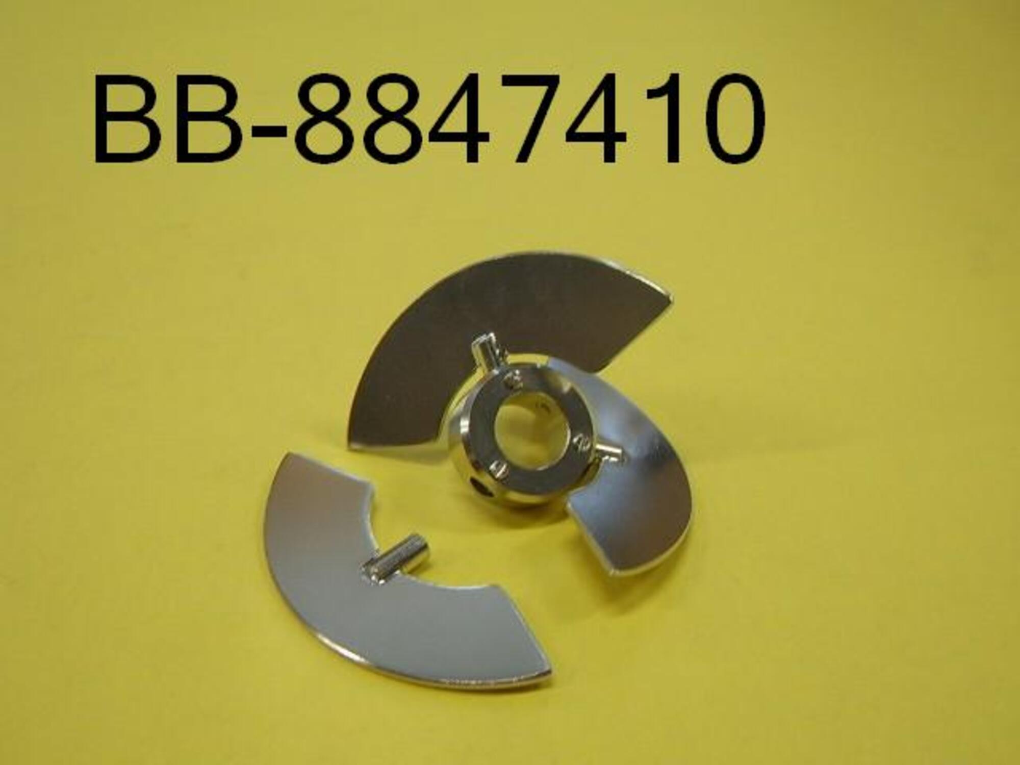 Univessel® Glass - Mixing Impeller - 3-blade segment impeller - 10 L