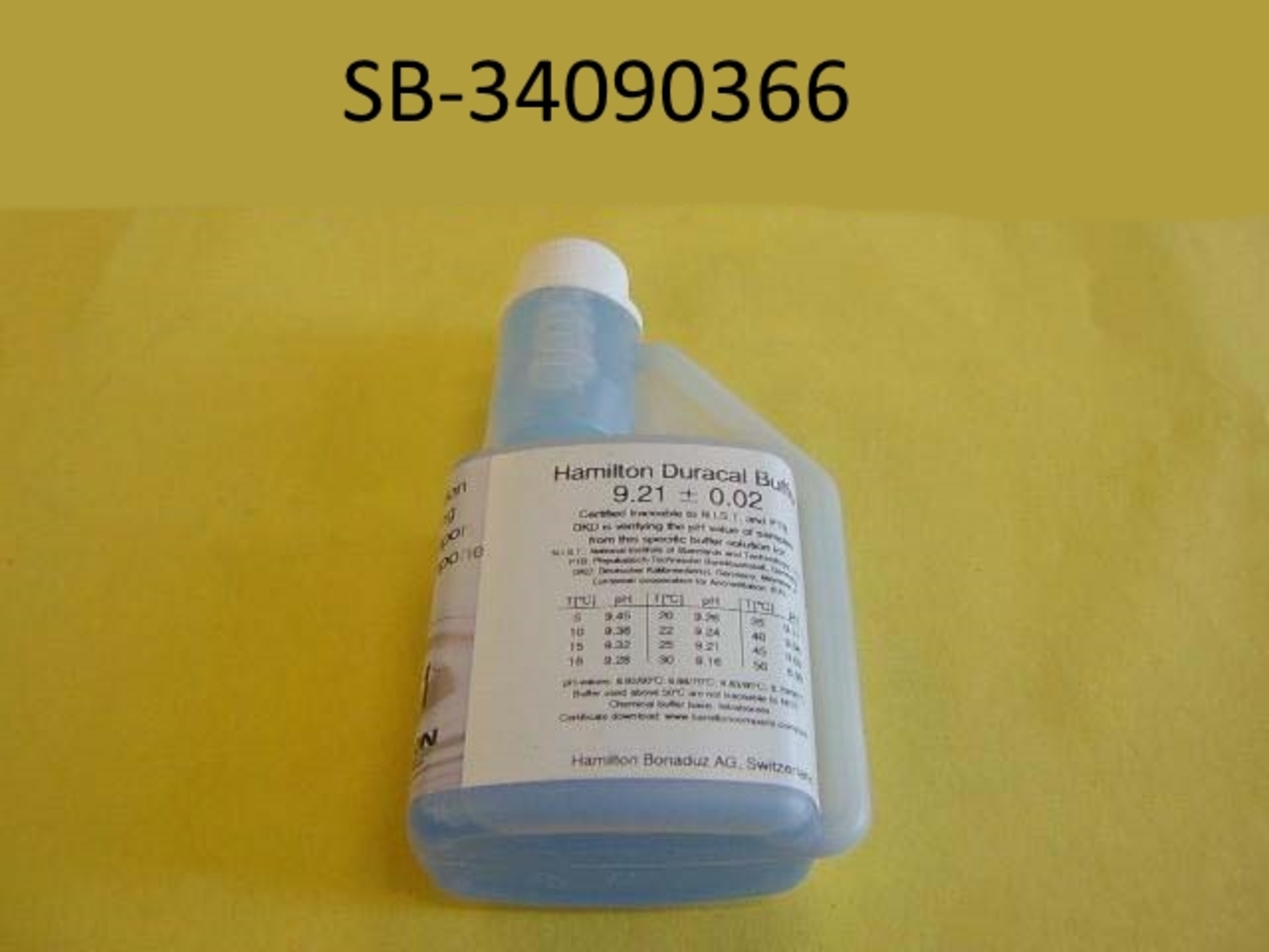 Univessel® Glass - Buffer Solution pH 9, 250 mL Bottle
