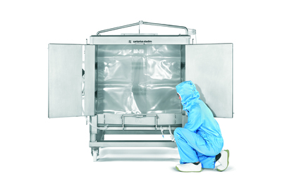 Flexsafe® 3D Bag for Palletank® - Sartopore® 2 - 1/2" Tri-Clamp - 1000 L