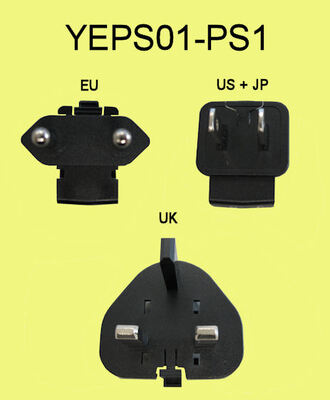 Plug-in AC adaptor set US/JP, EU & UK